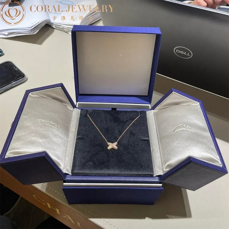 Chaumet Jeux De Liens Pendant 083221 Rose Gold Diamonds 3