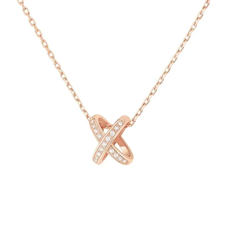 Chaumet Jeux De Liens Pendant 082216 Rose Gold Diamonds 1