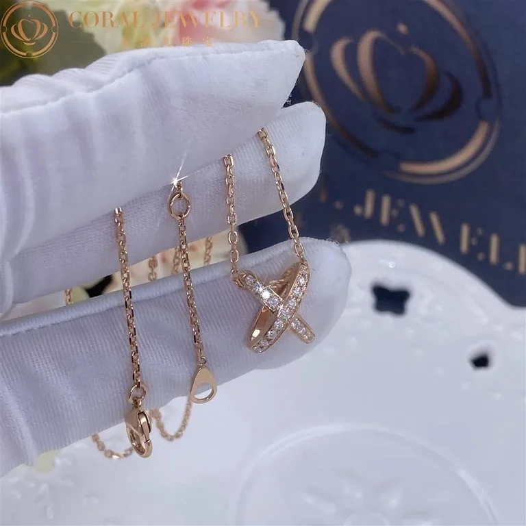 Chaumet Jeux De Liens Pendant 082216 Rose Gold Diamonds 2