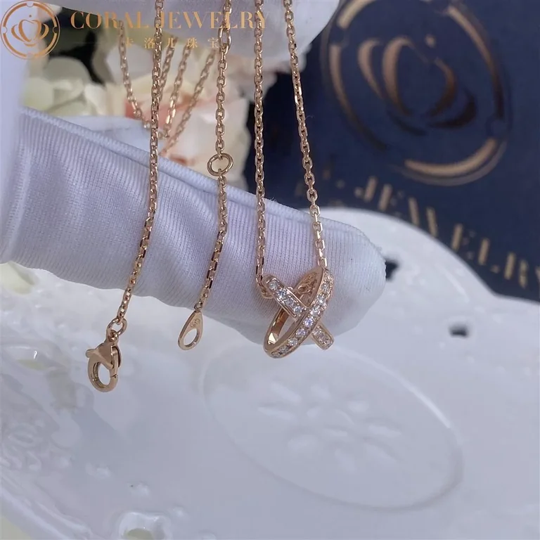 Chaumet Jeux De Liens Pendant 082216 Rose Gold Diamonds 5