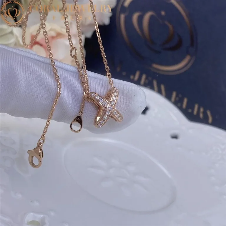 Chaumet Jeux De Liens Pendant 082216 Rose Gold Diamonds 7