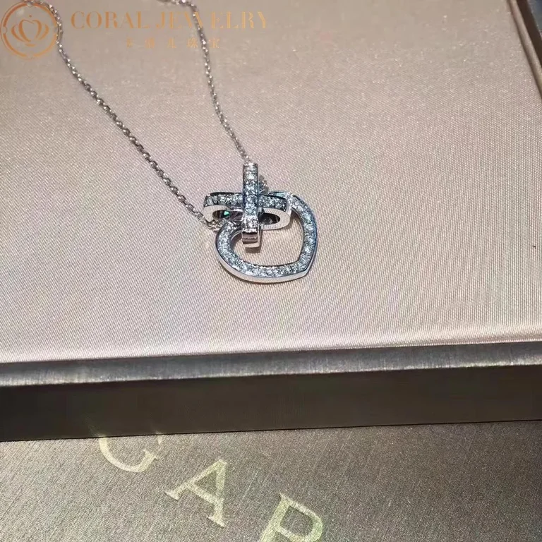 Chaumet Jeux De Liens 30979 Heart Necklace in white gold and diamonds 3