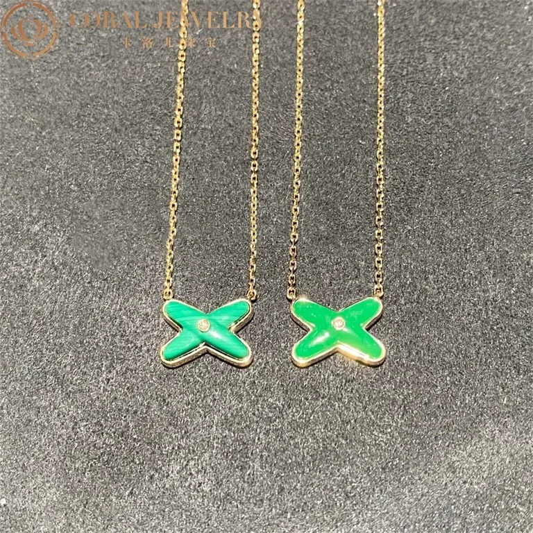 Chaumet 085105 Jeux De Liens Pendant Rose Gold Jade Diamond 3