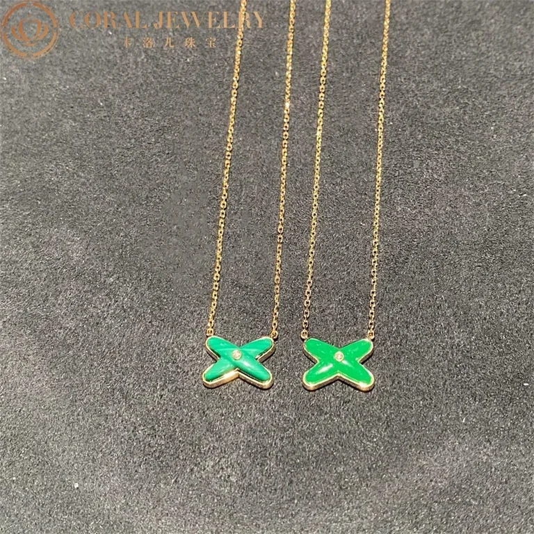 Chaumet 085105 Jeux De Liens Pendant Rose Gold Jade Diamond 5