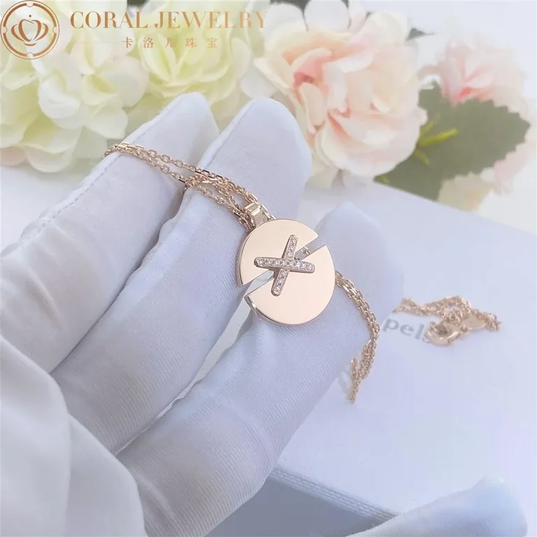 Chaumet Jeux De Liens 084493 Harmony Rose Gold Medium Model Pendant Rose Gold Diamonds 3