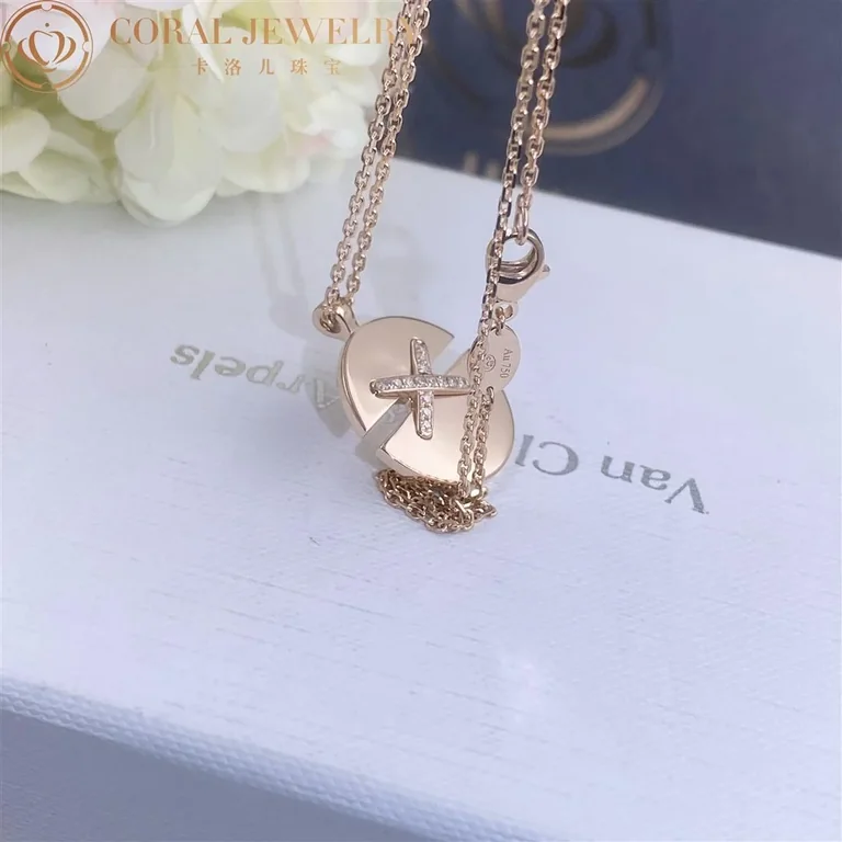 Chaumet Jeux De Liens 084493 Harmony Rose Gold Medium Model Pendant Rose Gold Diamonds 8