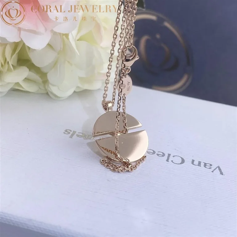 Chaumet Jeux De Liens 084493 Harmony Rose Gold Medium Model Pendant Rose Gold Diamonds 9
