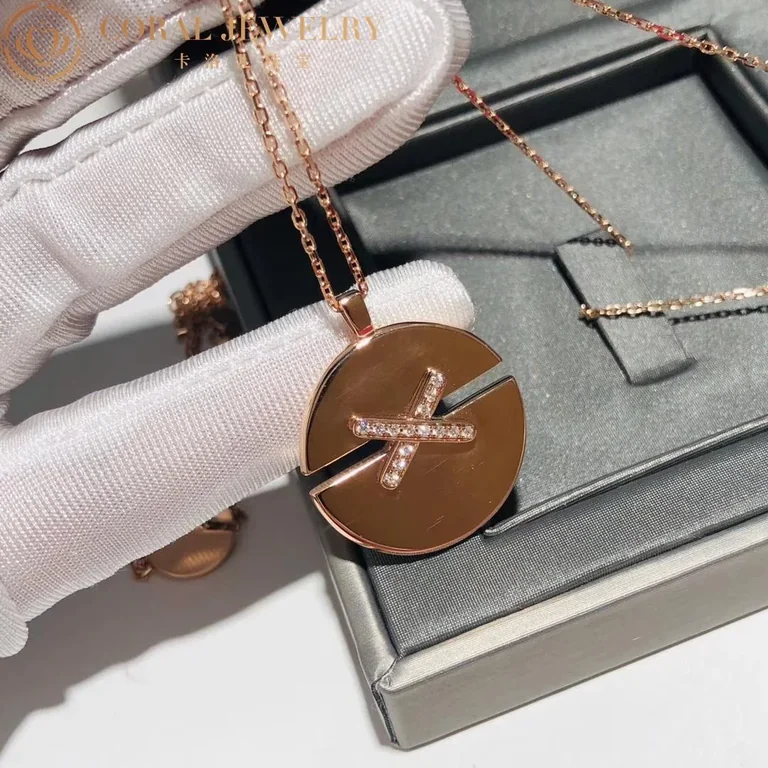 Chaumet 084495 Jeux De Liens Harmony Rose Gold Large Model Pendant 9