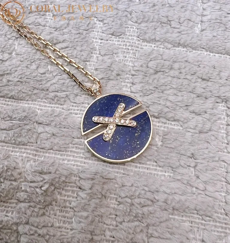 Chaumet 084650 Jeux De Liens Harmony Medium Model Pendant Rose Gold Lapis Lazuli 6