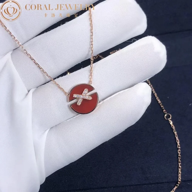 Chaumet 084428 Jeux De Liens Harmony Carnelian Small Model Pendant 6