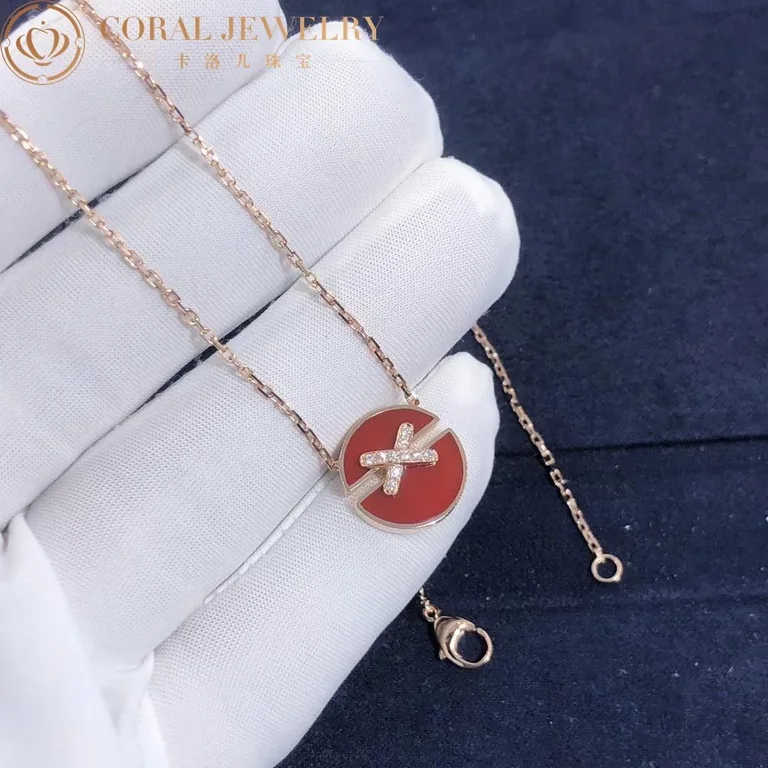 Chaumet 084428 Jeux De Liens Harmony Carnelian Small Model Pendant 4