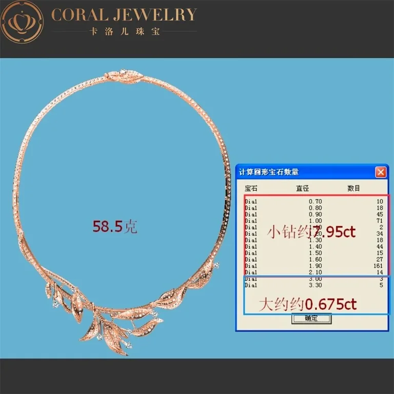 Chaumet 083504 Jardins Laurier Necklace White Gold Diamonds 3