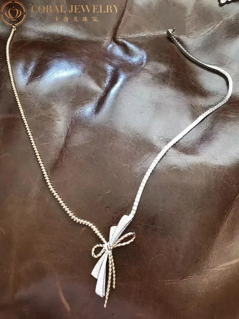 Chaumet 082937 Insolence Necklace White Gold Rose Gold Diamonds 4
