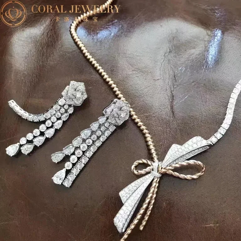 Chaumet 082937 Insolence Necklace White Gold Rose Gold Diamonds 3