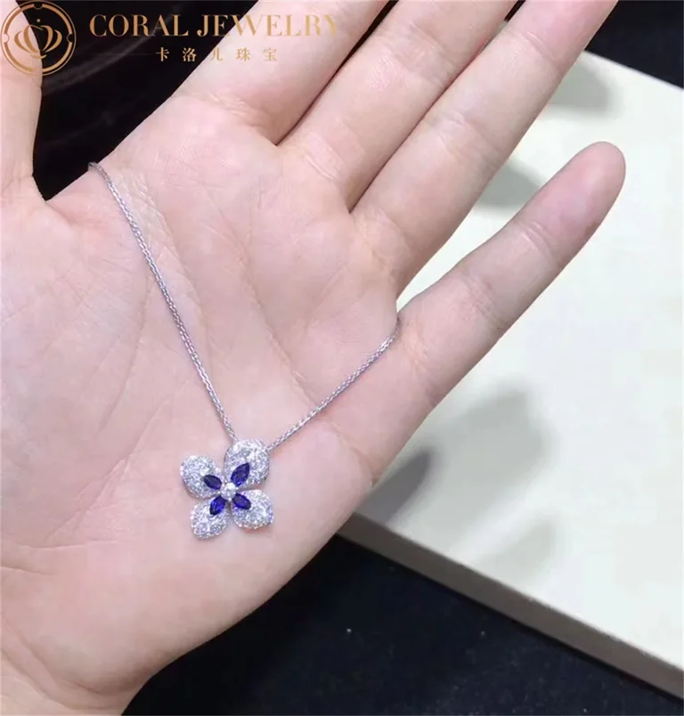 Chaumet 082997 Hortensia Voie Lactée White Gold and Diamonds and Sapphires 5