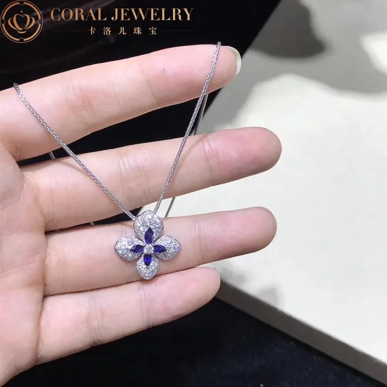 Chaumet 082997 Hortensia Voie Lactée White Gold and Diamonds and Sapphires 4