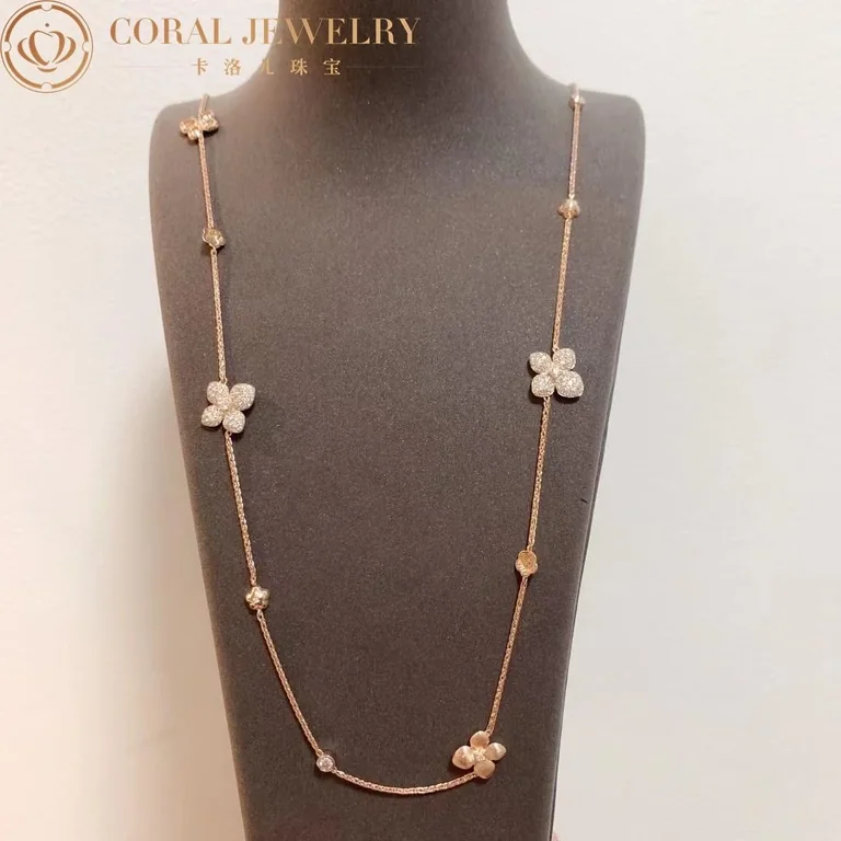 Chaumet Hortensia 083168 Astres d?Or Pink Gold Diamond Necklace 2