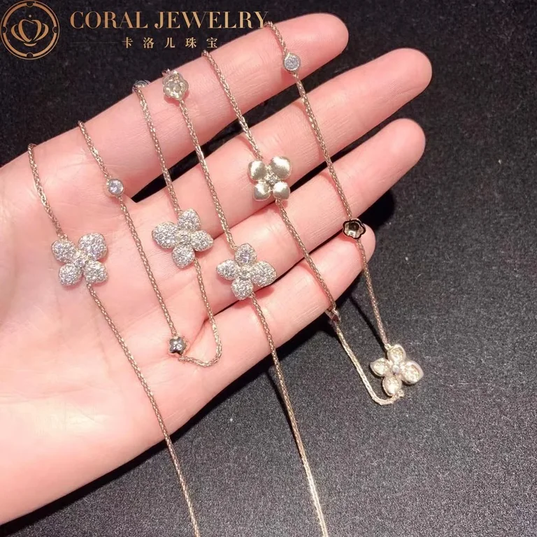 Chaumet Hortensia 083168 Astres d?Or Pink Gold Diamond Necklace 4