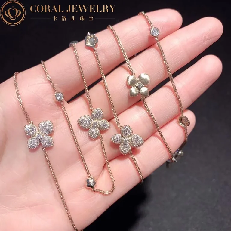 Chaumet Hortensia 083168 Astres d?Or Pink Gold Diamond Necklace 6