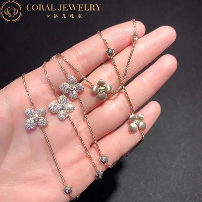 Chaumet Hortensia 083168 Astres d?Or Pink Gold Diamond Necklace 8