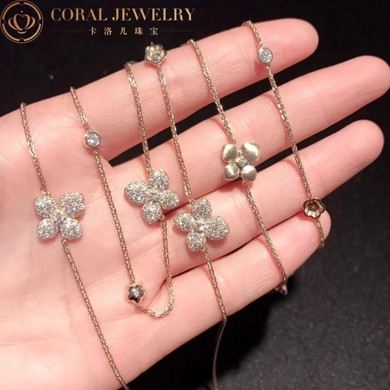 Chaumet Hortensia 083168 Astres d?Or Pink Gold Diamond Necklace 9