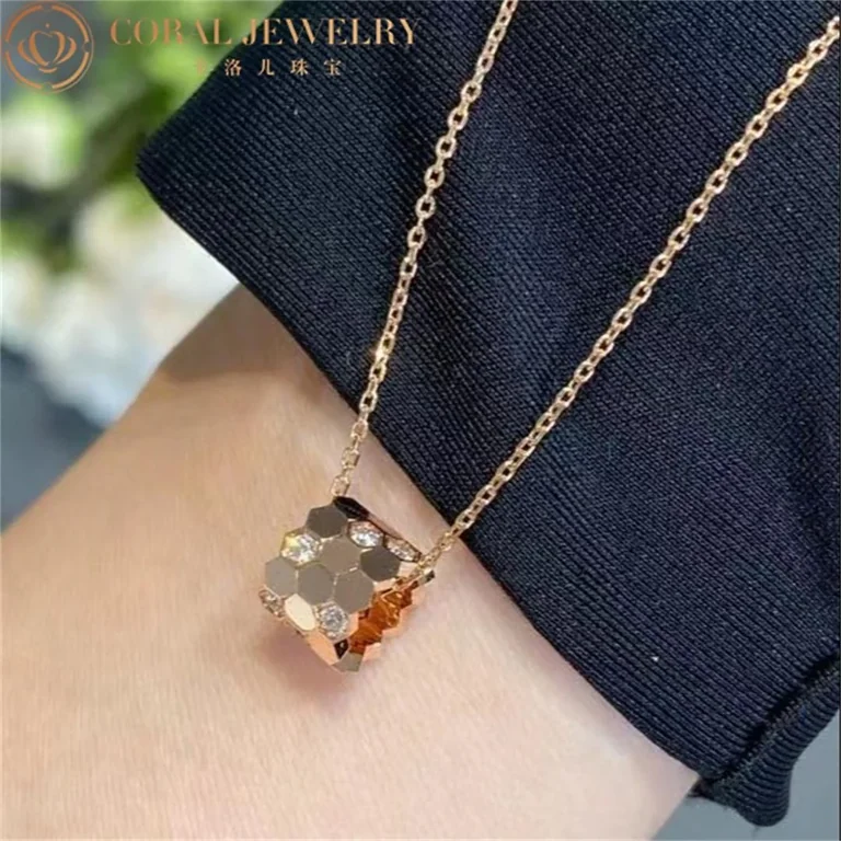 Chaumet 085156 Bee My Love Pendant Rose Gold Diamonds 14