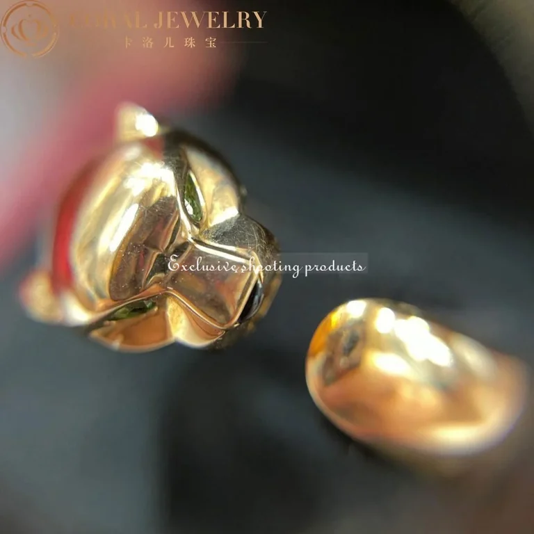 Cartier Panthère De B4085900 Cartier Ring Yellow Gold Tsavorite 13