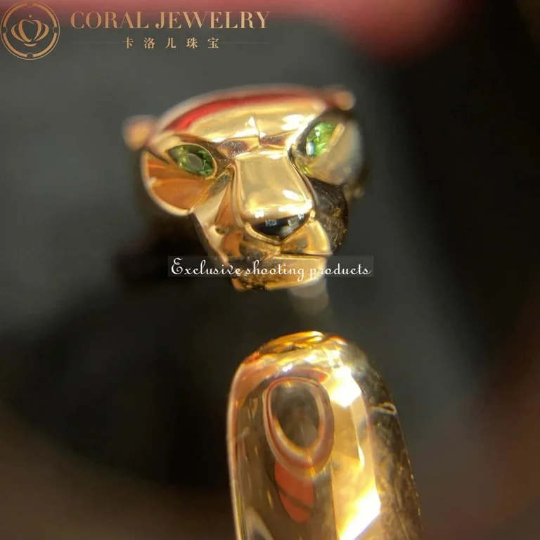 Cartier Panthère De B4085900 Cartier Ring Yellow Gold Tsavorite 12