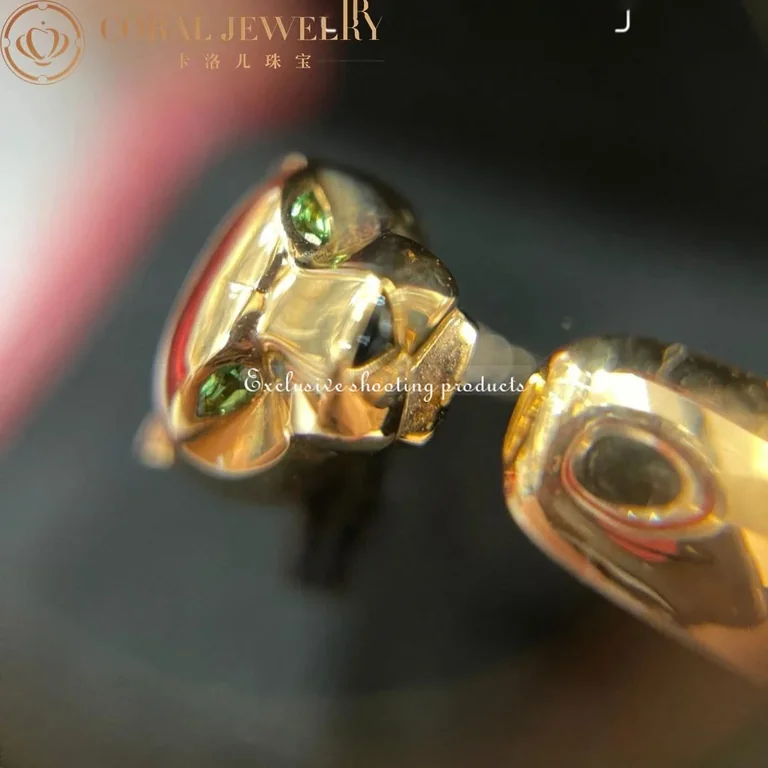Cartier Panthère De B4085900 Cartier Ring Yellow Gold Tsavorite 11