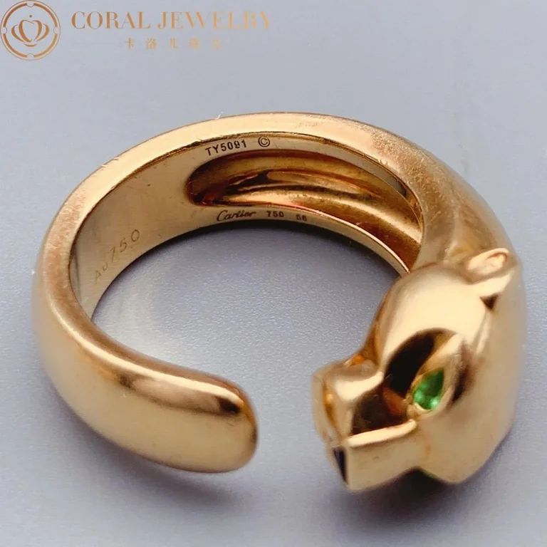 Cartier Panthère De B4085900 Cartier Ring Yellow Gold Tsavorite 10