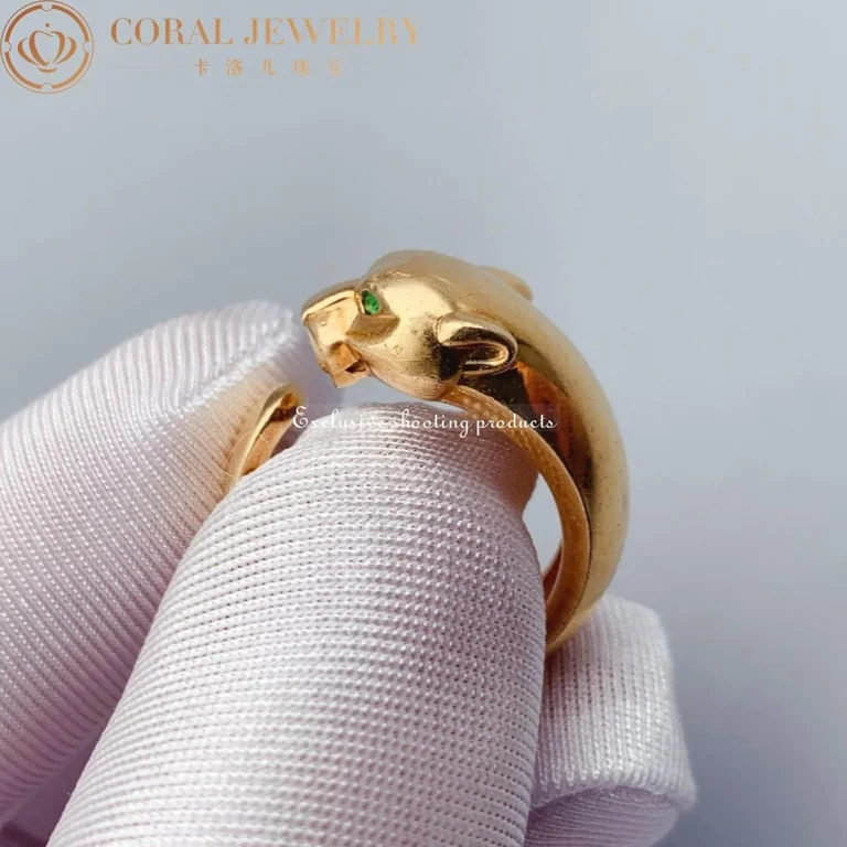 Cartier Panthère De B4085900 Cartier Ring Yellow Gold Tsavorite 7