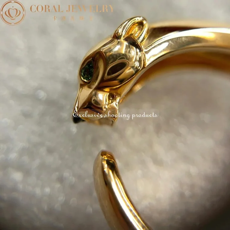 Cartier Panthère De B4085900 Cartier Ring Yellow Gold Tsavorite 4