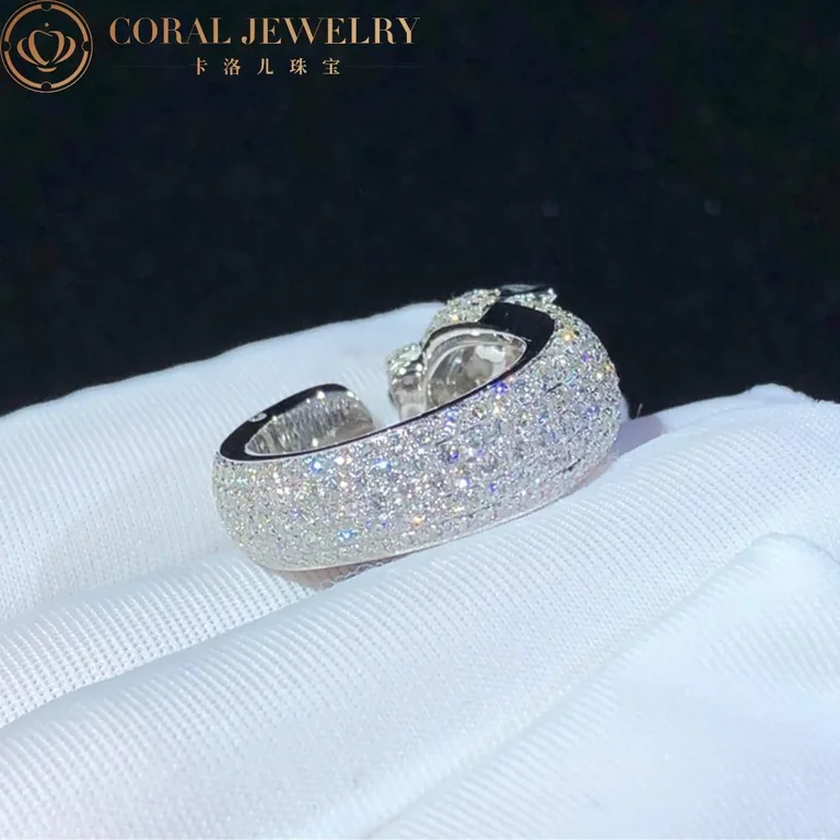 Cartier Panthère De N4225200 Cartier Ring White Gold Diamonds Emeralds Onyx 4