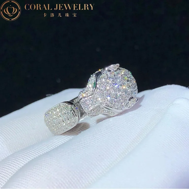 Cartier Panthère De N4225200 Cartier Ring White Gold Diamonds Emeralds Onyx 3