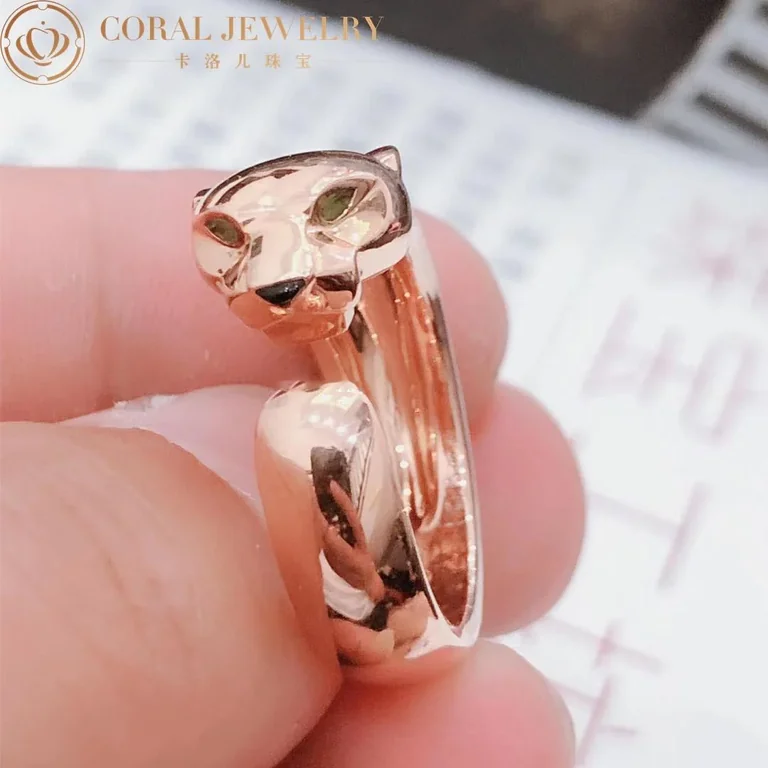 Cartier B4215900 Panthère De Cartier Ring Rose Gold Tsavorite 5