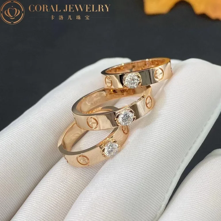 Cartier Love Solitaire N4774200 Rose Gold Diamond 4