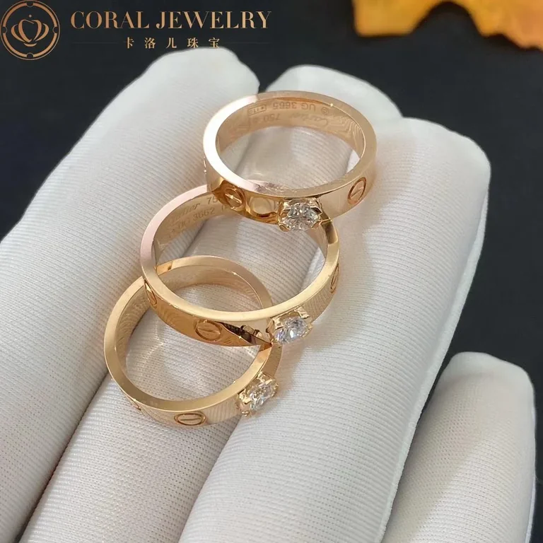 Cartier Love Solitaire N4774200 Rose Gold Diamond 3