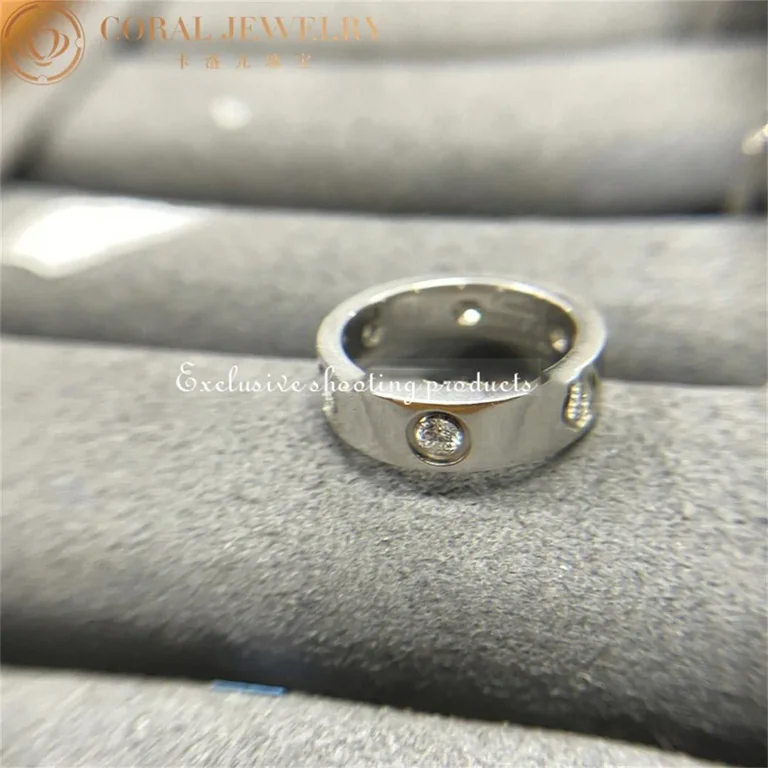 Cartier Love Ring B4026000 White Gold 6 Diamonds 5
