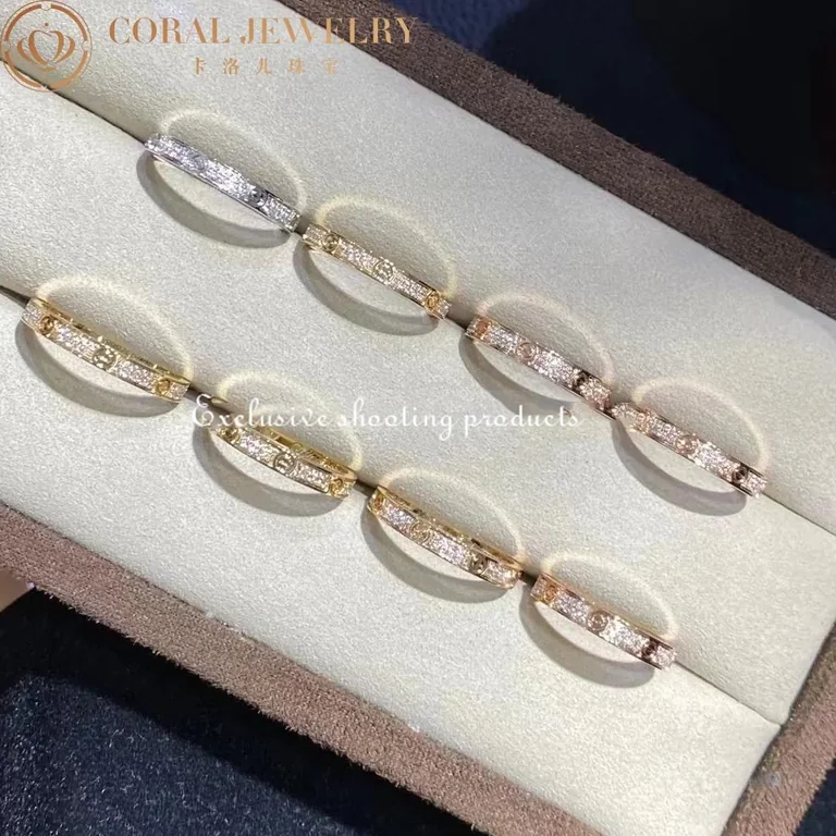 Cartier Love Ring B4218100 Small Model Rose Gold Diamonds 5