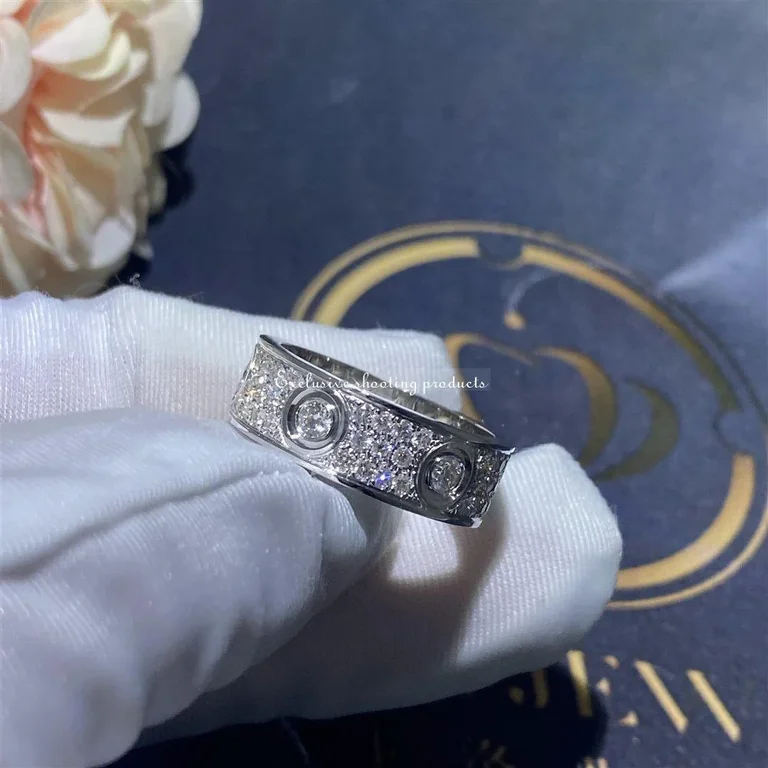 Cartier Love Ring N4210400 Diamond-paved White Gold 3