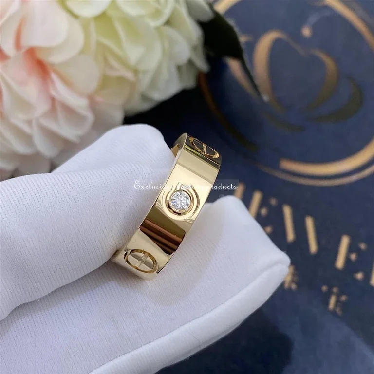 Cartier Love Ring B4032400 3 Diamonds Yellow Gold 3