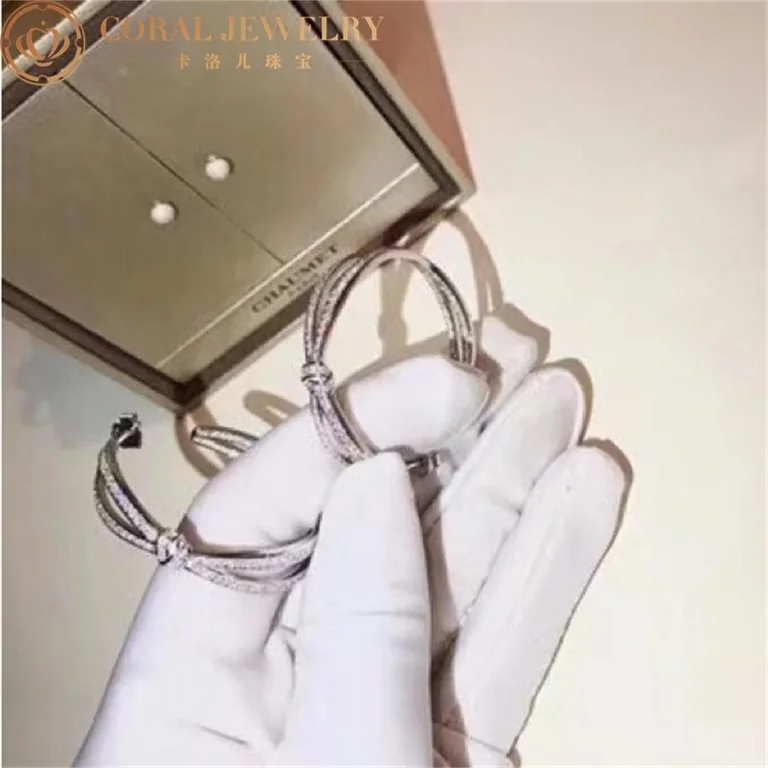 Chaumet 083224 Liens Séduction Hoop Earrings White Gold Diamond 8