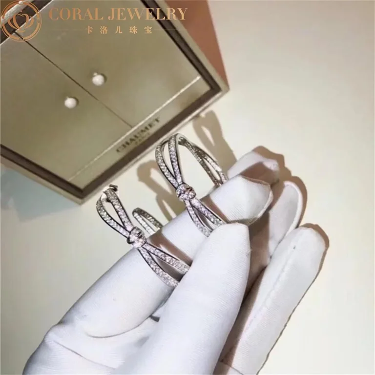 Chaumet 083224 Liens Séduction Hoop Earrings White Gold Diamond 4