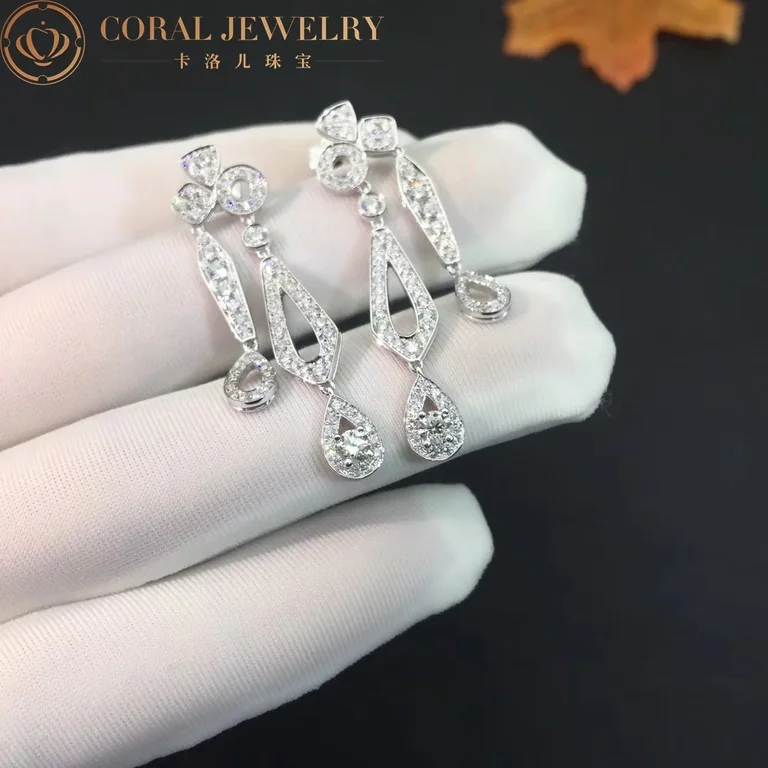 Chaumet Jos�phine 081787 Boucles D?oreilles Earrings White Gold Diamonds 3