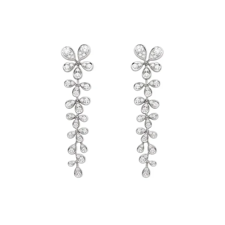 Chaumet Joséphine 083838 Aigrette Impériale Transformable Earrings White Gold Diamonds 1