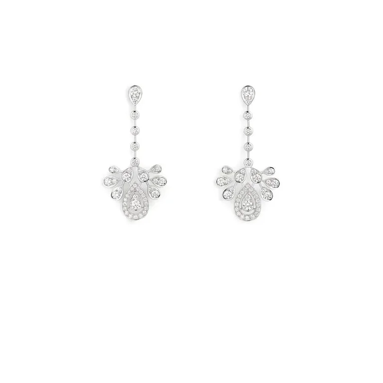 Chaumet Joséphine Aigrette Impériale Earrings 083102 White Gold Diamonds 2
