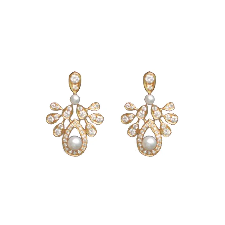 Chaumet 083251 Joséphine Aigrette Impériale Earrings Rose Gold Pearls Diamonds 1