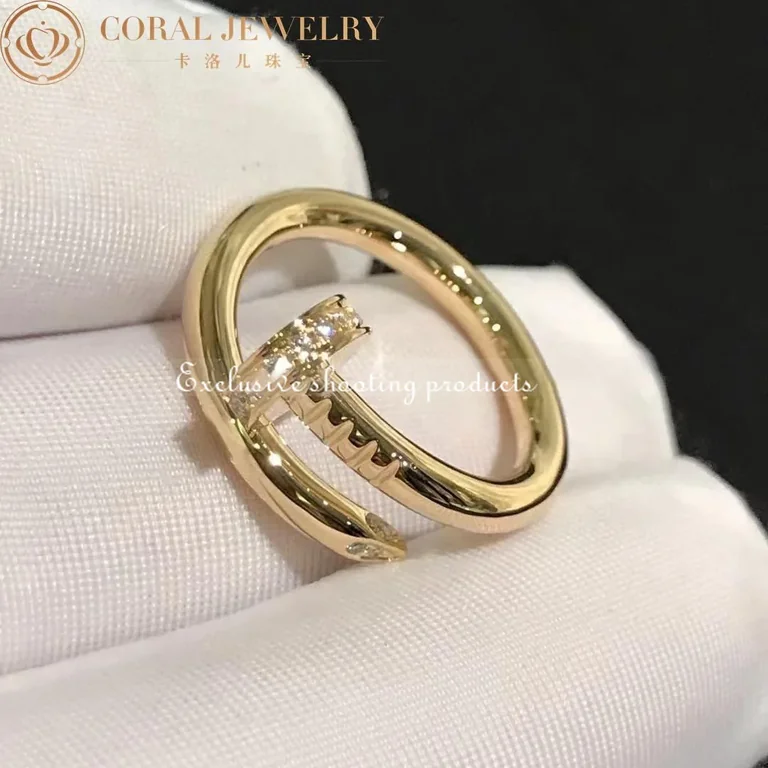 Cartier Juste un Clou Ring B4216900 Yellow Gold Diamonds 4