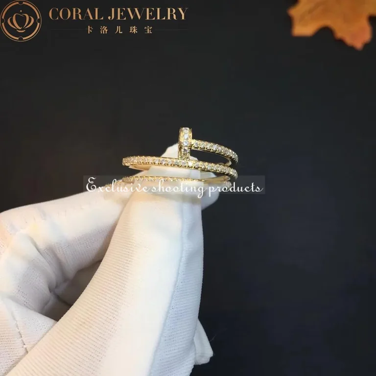 Cartier Juste un Clou B4211900 Ring Yellow Gold Diamonds 8
