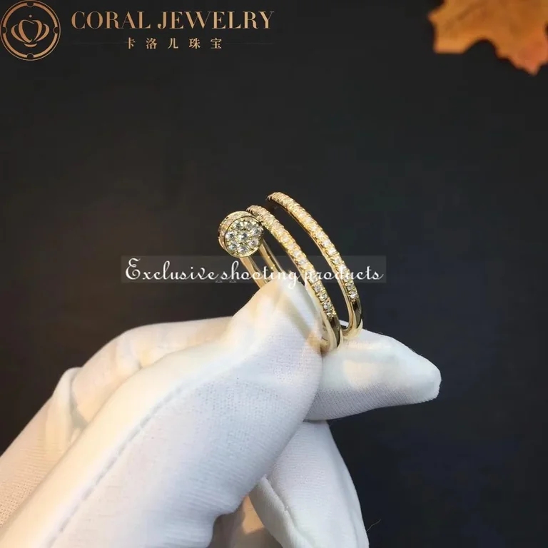 Cartier Juste un Clou B4211900 Ring Yellow Gold Diamonds 7